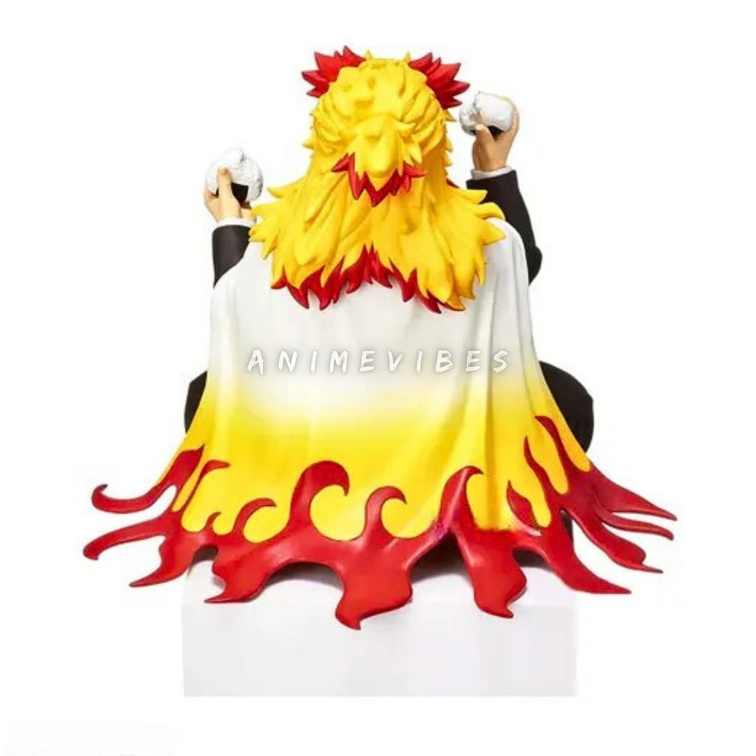 Rengoku Eating Riceballs Action Figure | 15 cm | Flame-Fueled Feast π₯π