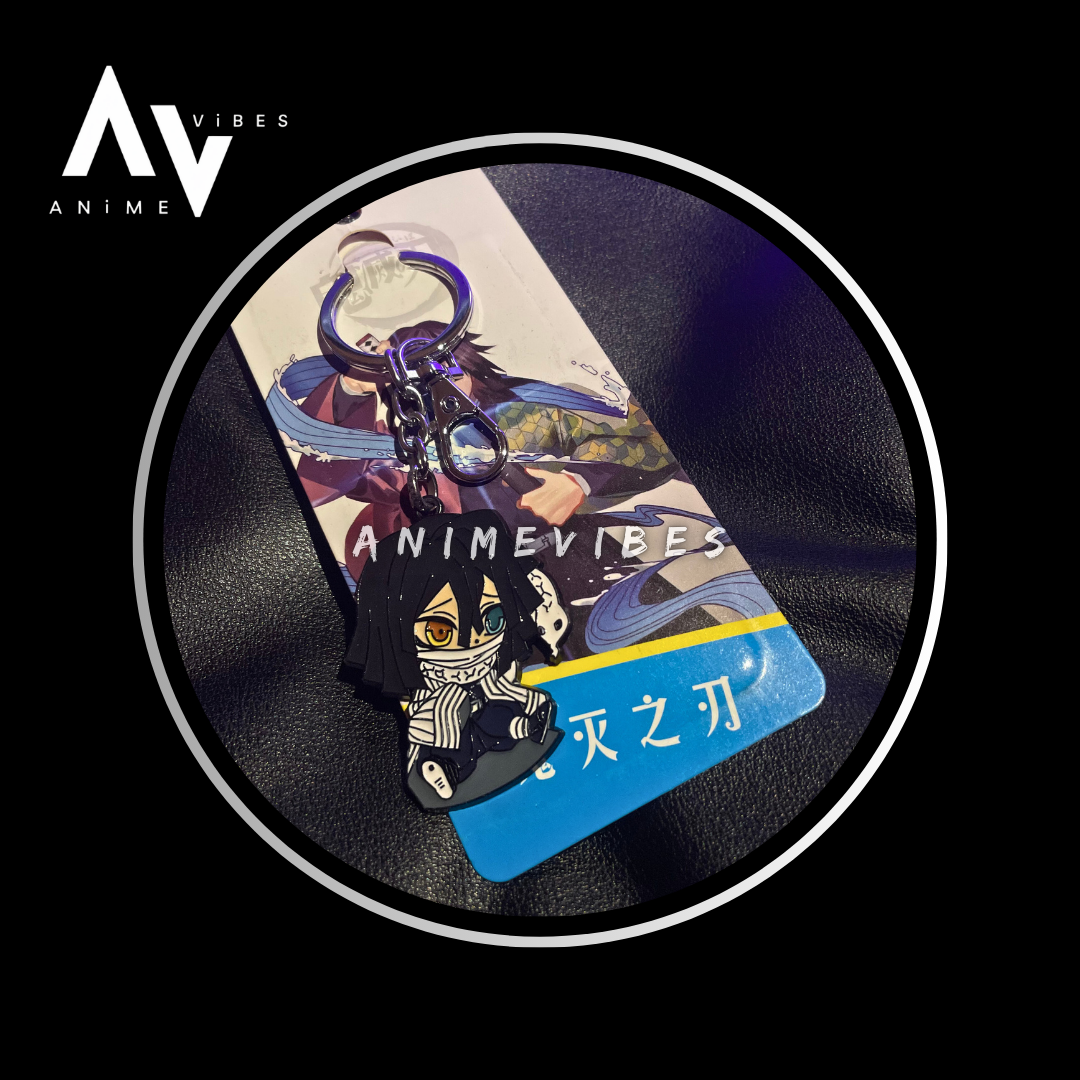 Iguro Obanai Metal Keychain | Serpent Hashira's Elegance