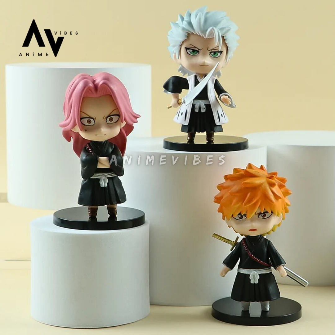 Bleach Action Figures Set of 6 | 10 cm Each | Soul Reapers Assembled ⚔️