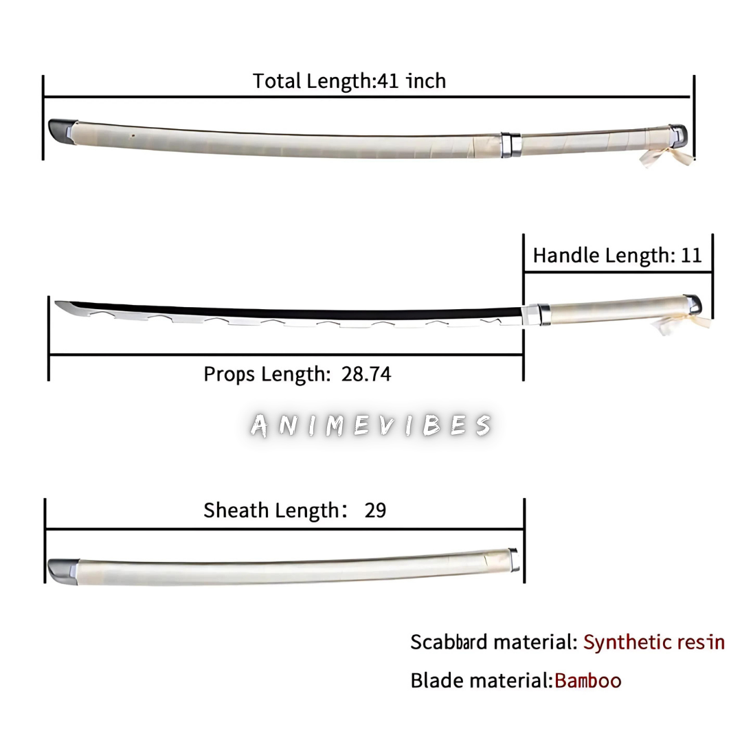 Demon Slayer Inosuke Hashibira Nichirin Wooden Katana for Cosplay | 105 Cms Wild Beast's Fury