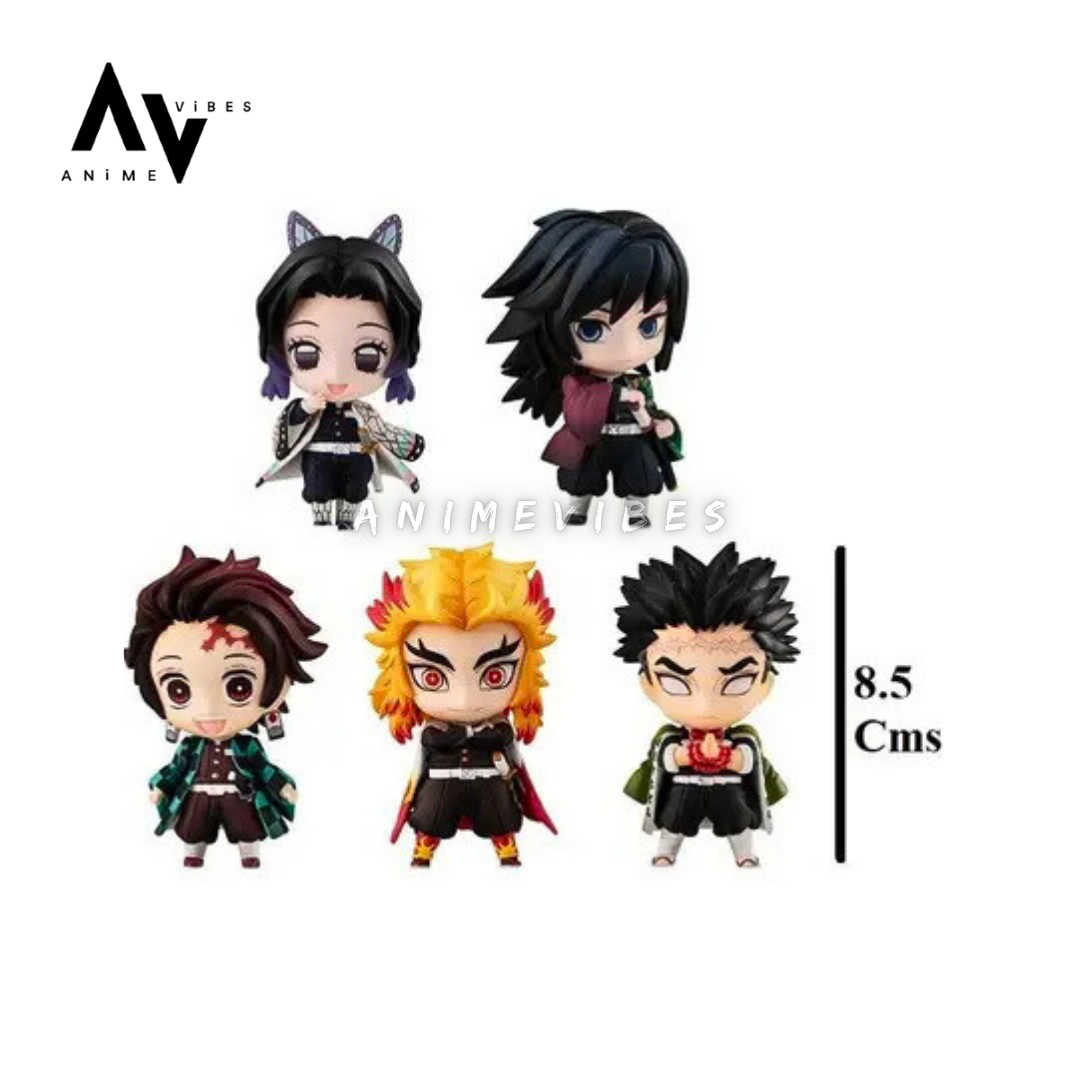Slayer Corps Chibi Set | Approx. 10 cm | 5-Piece PVC Figure Collection 🔥