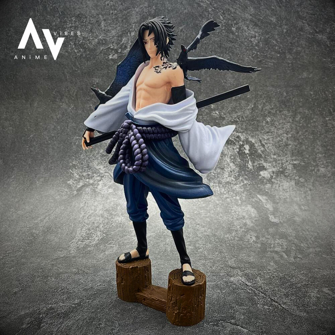 Sasuke Uchiha Standing On Wooden Plank | 26.5 cms
