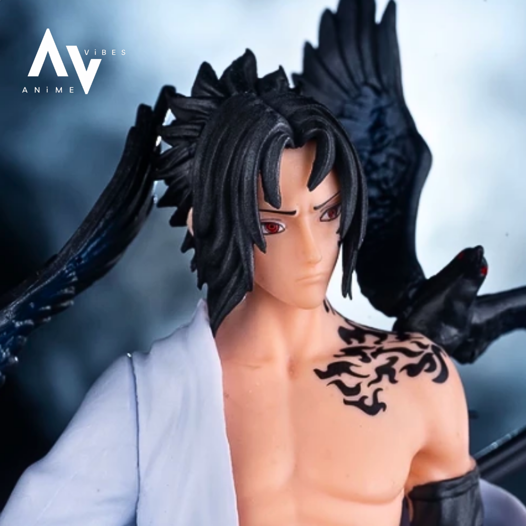 Sasuke Uchiha Standing On Wooden Plank | 26.5 cms
