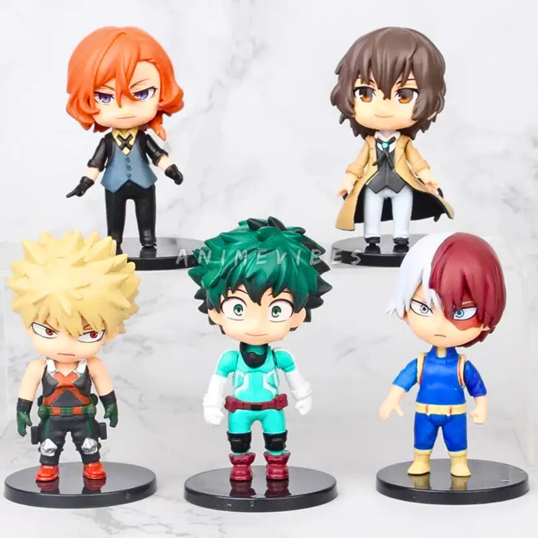 Heroes & Detectives Unite | Anime Crossover Set of 5 | Approx. 10 cm | PVC Figures π