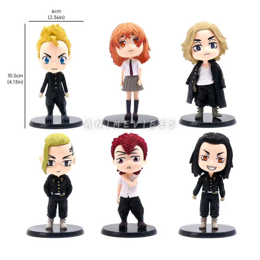 Tokyo Revengers Action Figure Set of 6 | 10cm