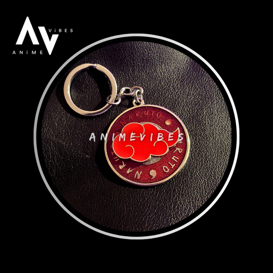 Akatsuki Cloud Rotating Metal Keychain – Embrace the Rogue Aura