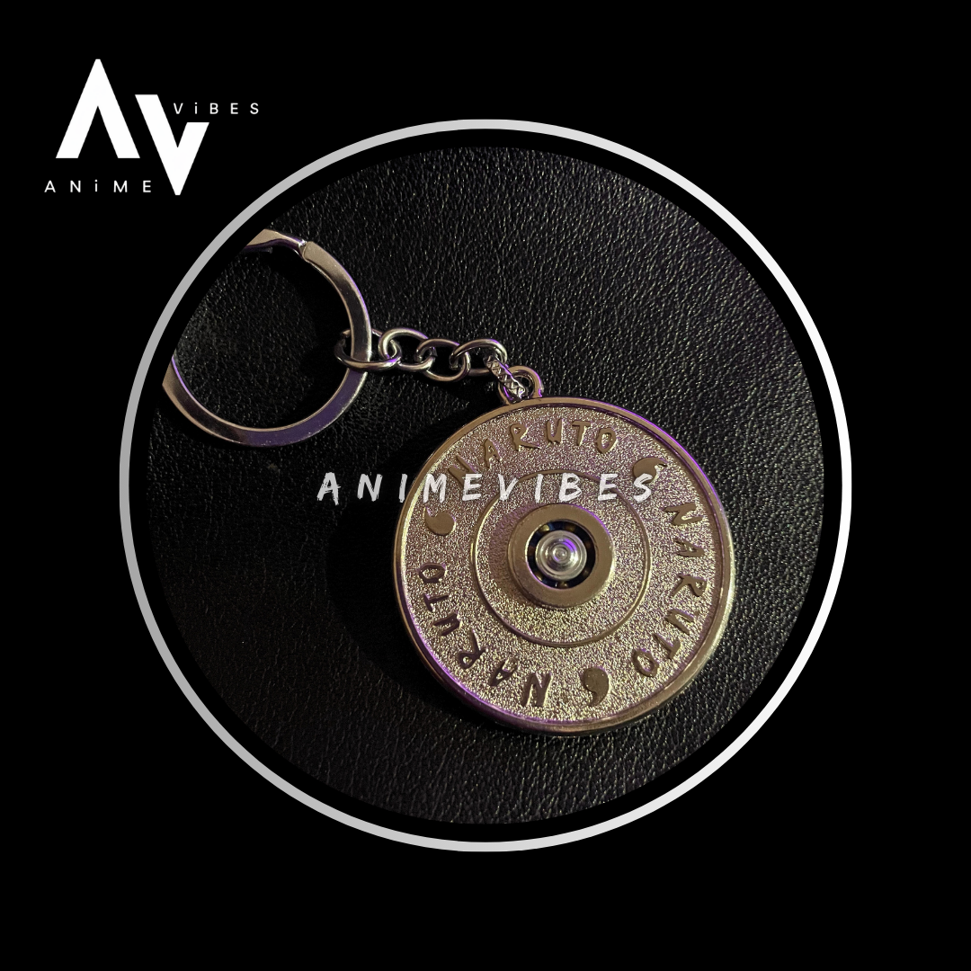 Akatsuki Cloud Rotating Metal Keychain – Embrace the Rogue Aura