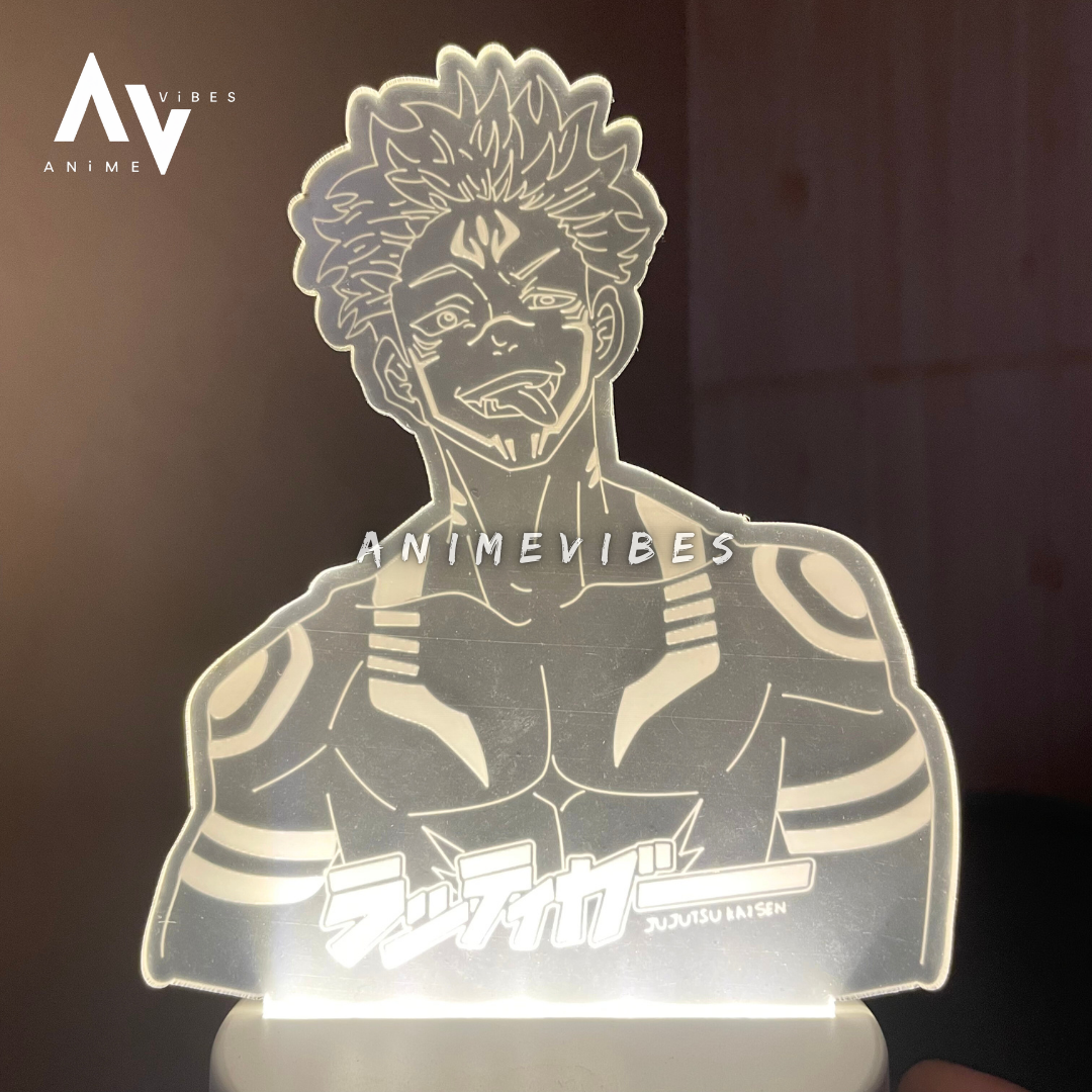 Sukuna Acrylic LED Lamp | The King of Curses Awakens