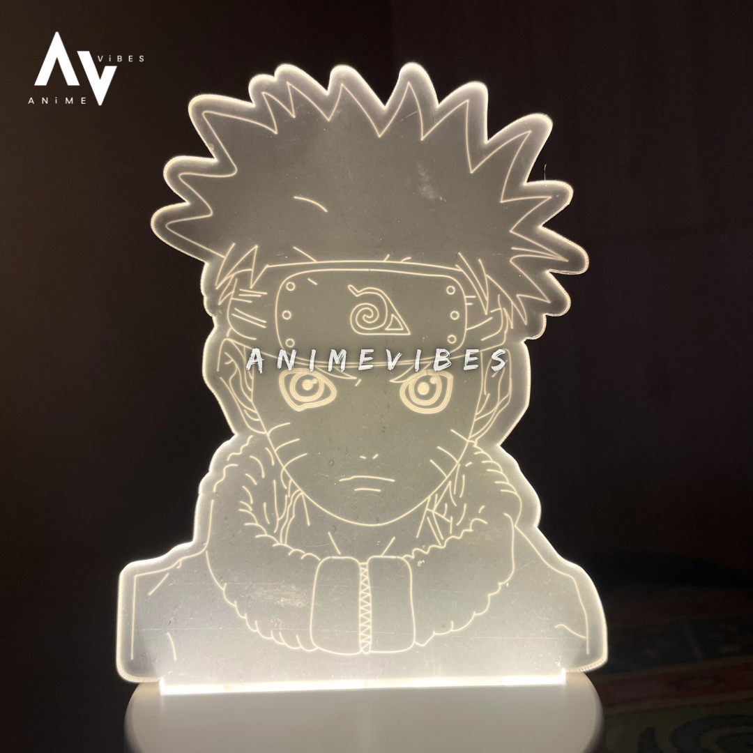 Naruto Uzumaki Face Acrylic LED Lamp | Glow of the Future Hokage