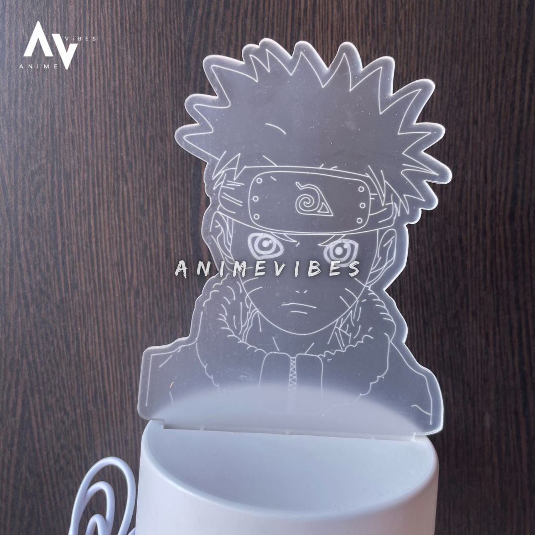 Naruto Uzumaki Face Acrylic LED Lamp | Glow of the Future Hokage