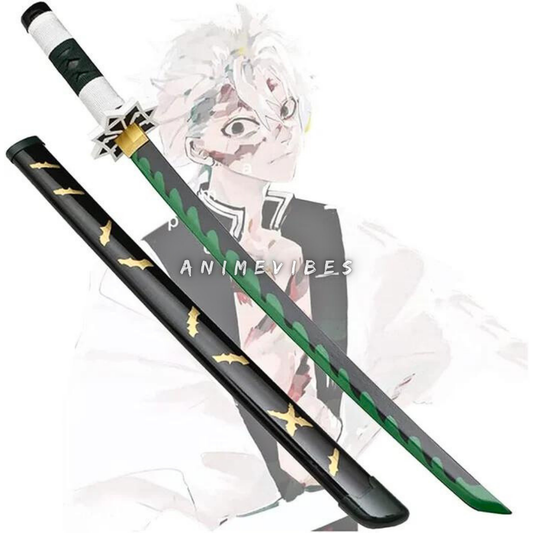 Sanemi Shinazugawa Cosplay Life Size Wooden Katana | 104 cm | Wind's Fury