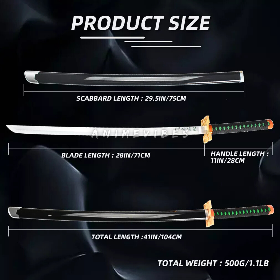 Muichiro-Inspired Mist Katana LED | 108 CM | Serenity in the Storm