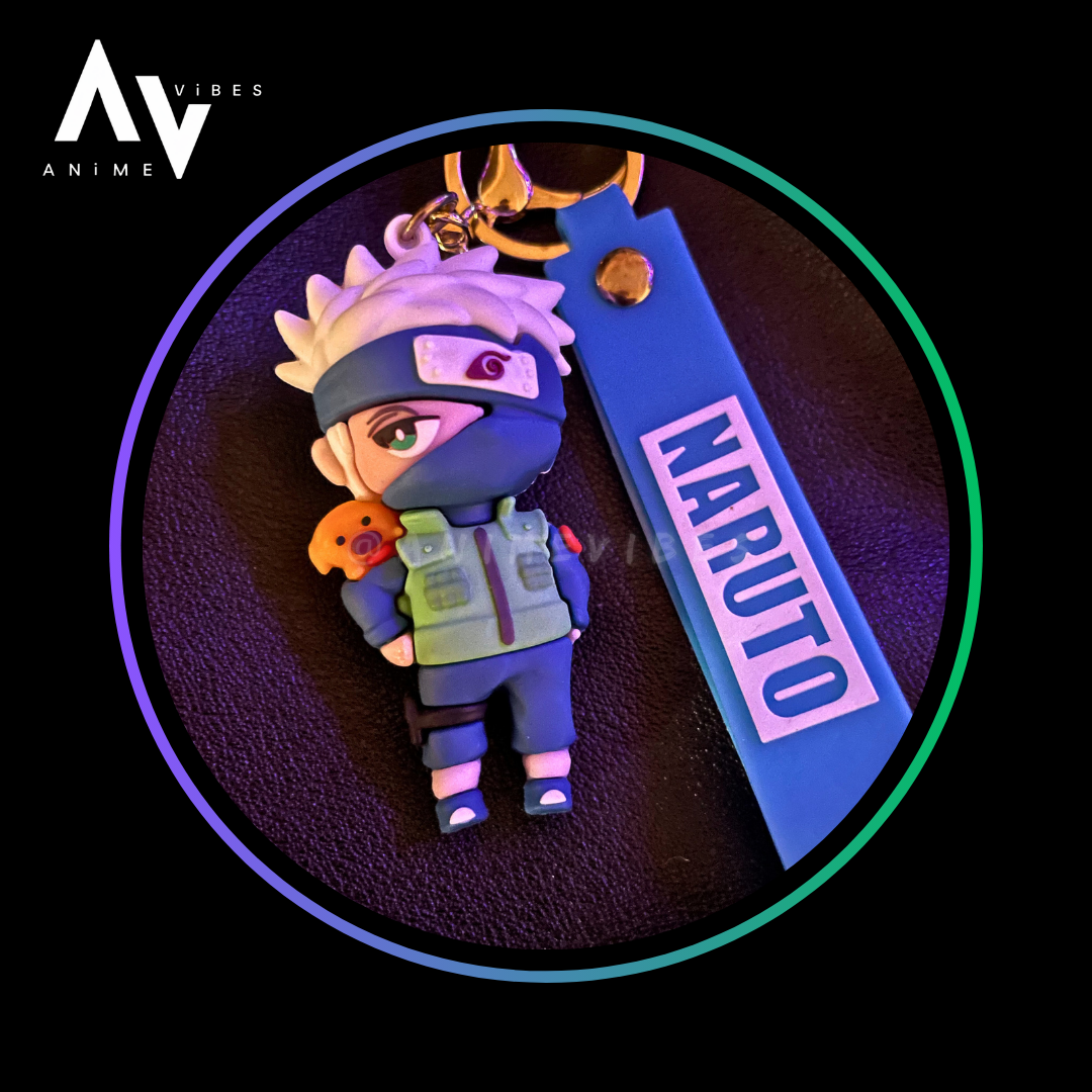 Kakashi rubber keychain
