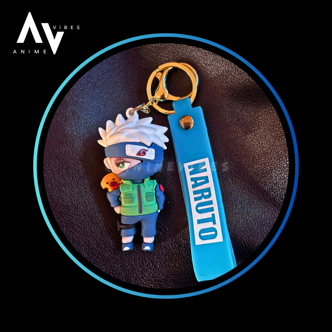Kakashi rubber keychain