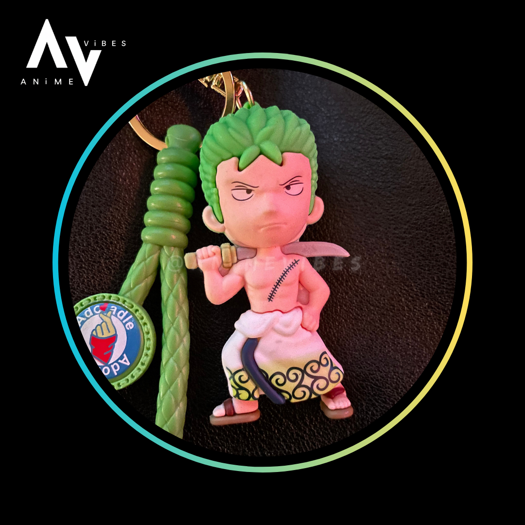 Zoro rubber keychain