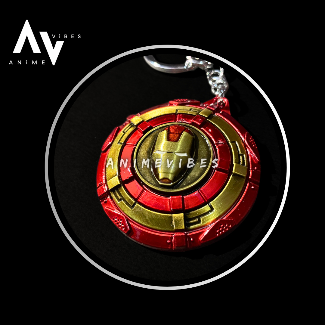 Iron Man Rotating Metal Keychain – Power of the Armored Avenger