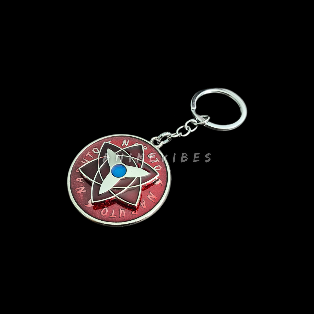 Rotating Mangekyō Eye Keychain