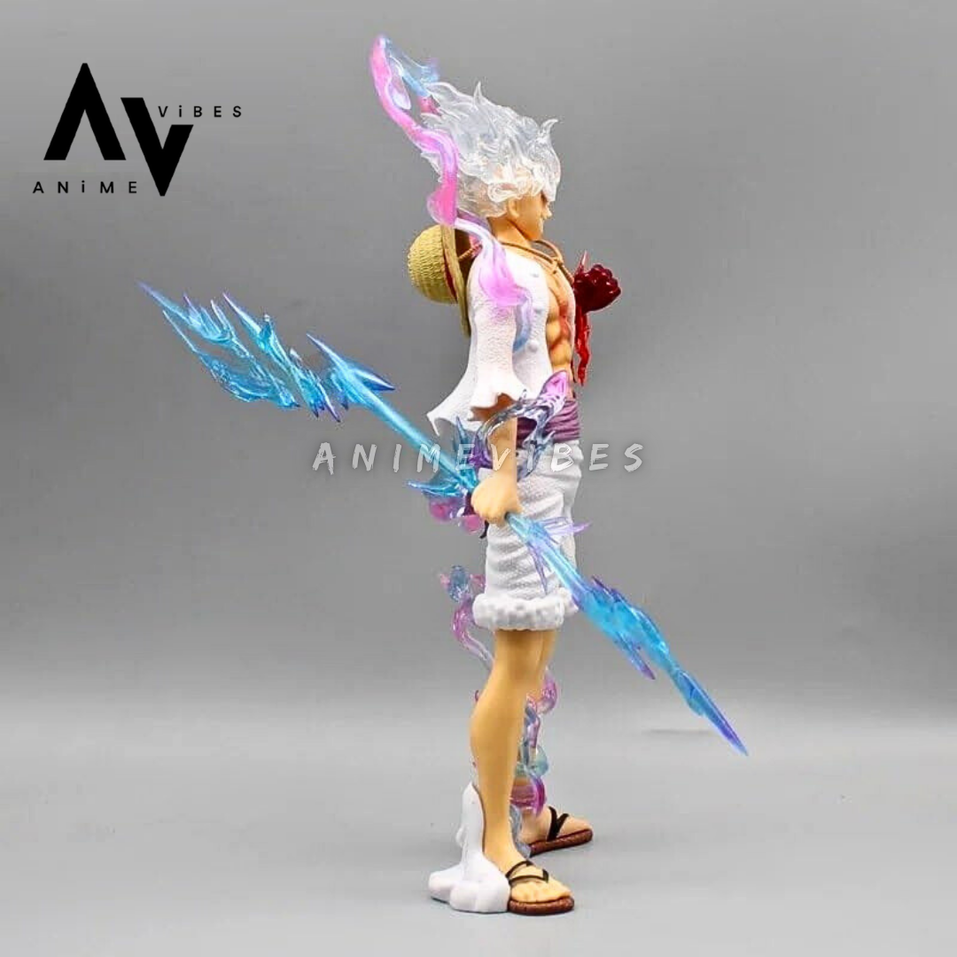 Gear 5 Luffy Standing Premium Action Figure | 34 CM | Joy of a Warrior ⚡️