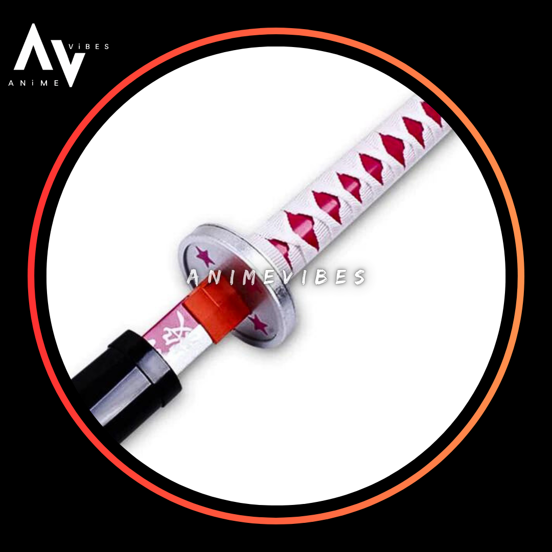 Demon Slayer Kanao Tsuyuri Cosplay Wooden Sword Nichirin Life-Size Replica | 104 cm Elegance of the Flower Breathing