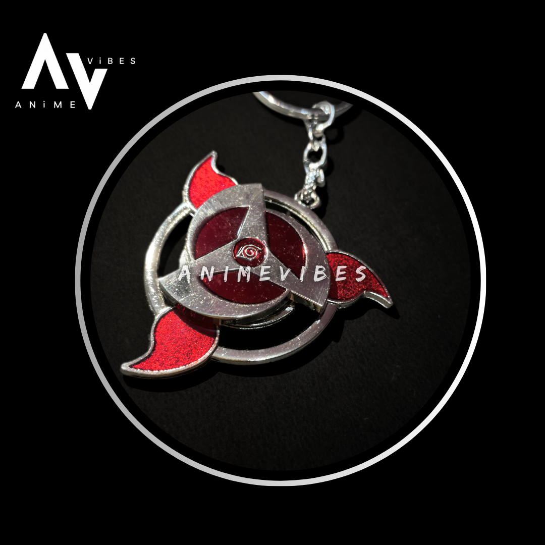 Mangekyō Sharingan Rotating Keychain – Unlock the Power Within