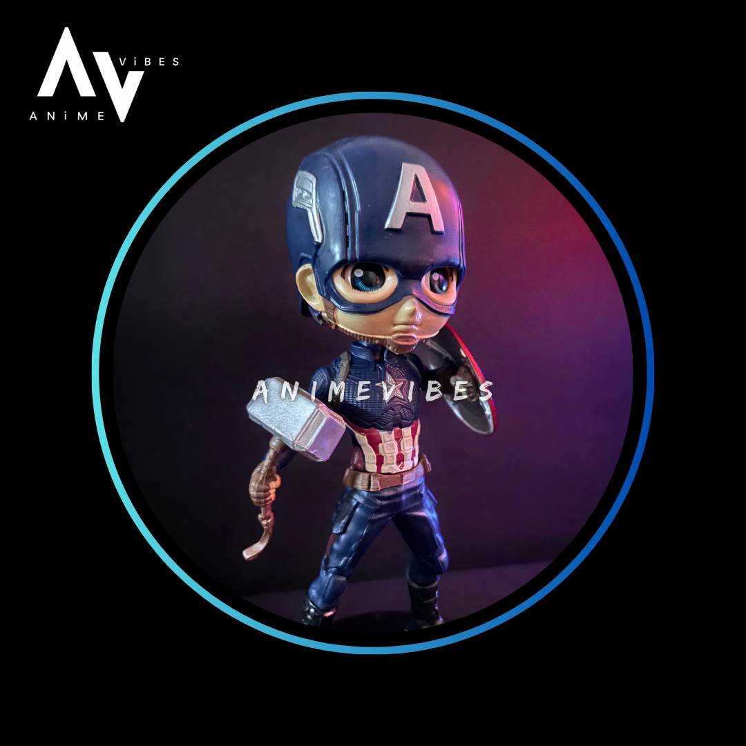 Captain America Q-posket Figure (Masked) | Defender of Freedom | 16 cm