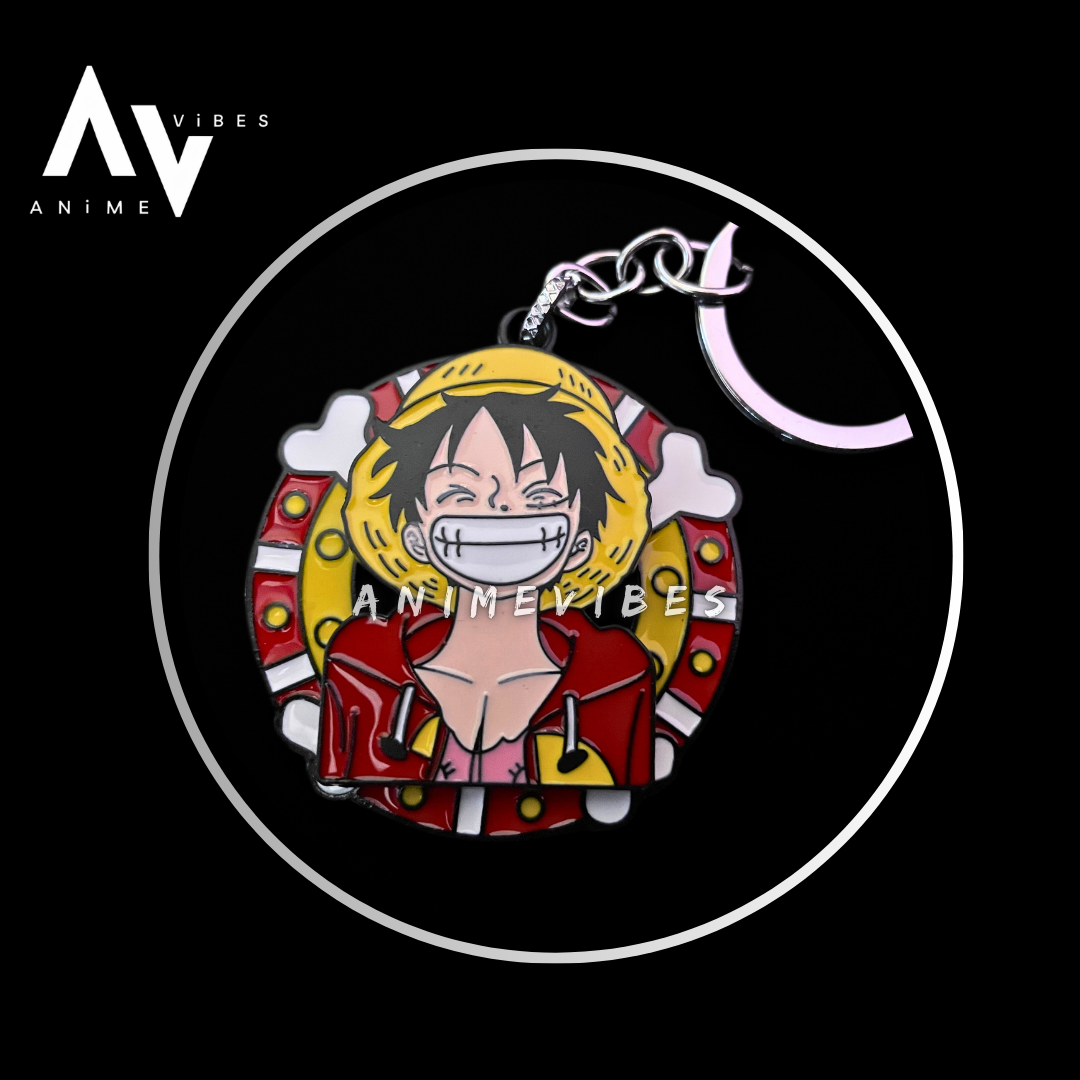 Luffy Smiling Rotating Keychain – The Spirit of a True Pirate