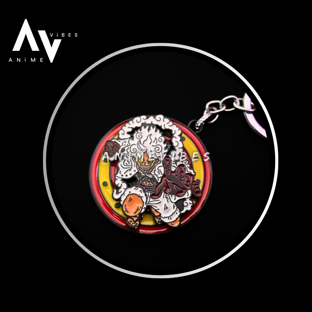Luffy Gear 5 Punching Rotating Keychain β Unleash the Power