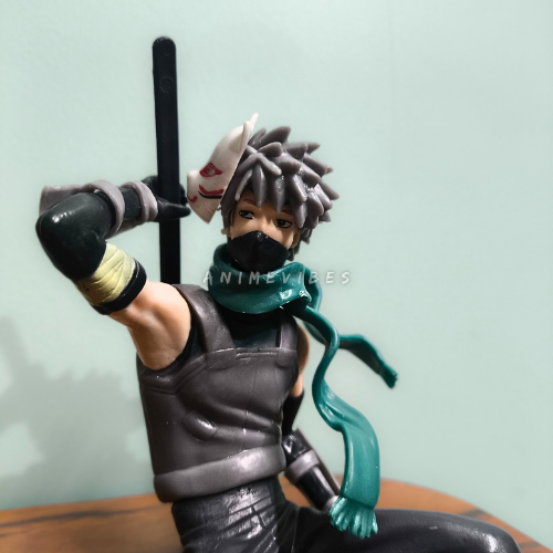 Kakashi Black Anbu Ops 17.5cm Sitting Figure