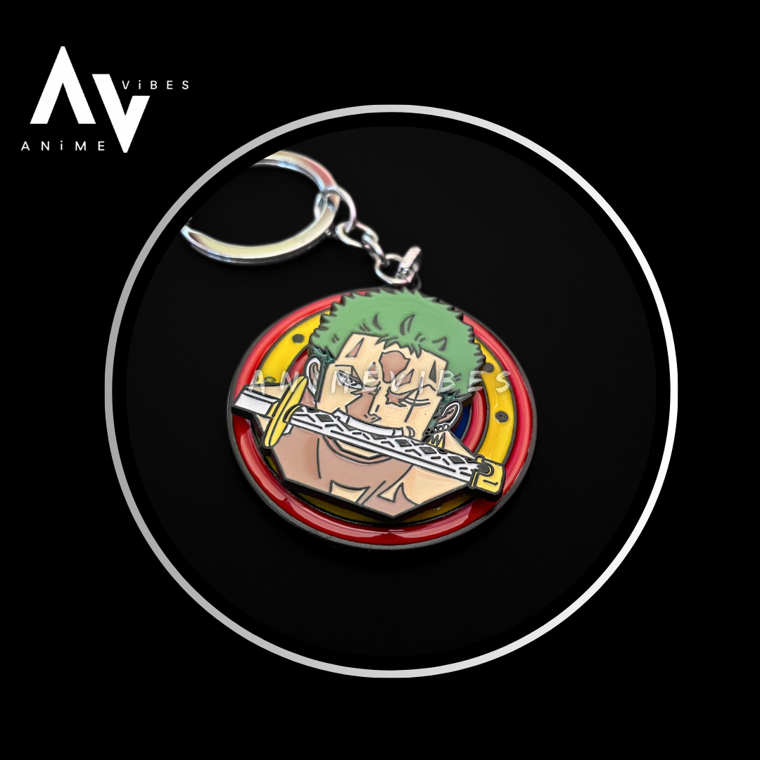 Zoro Rotating Keychain – The Swordsman's Spirit