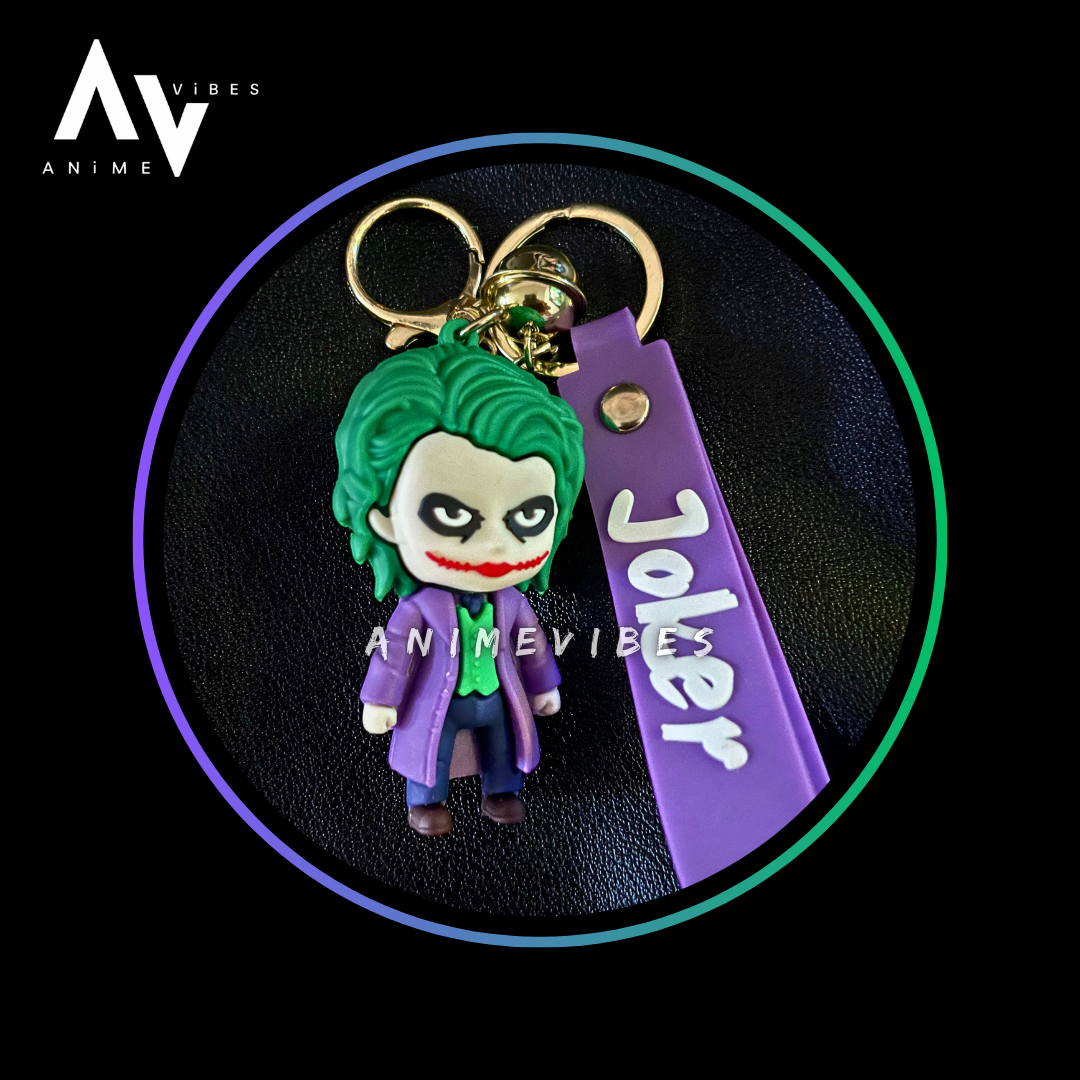 Joker Rubber Keychain | Chaos Unleashed