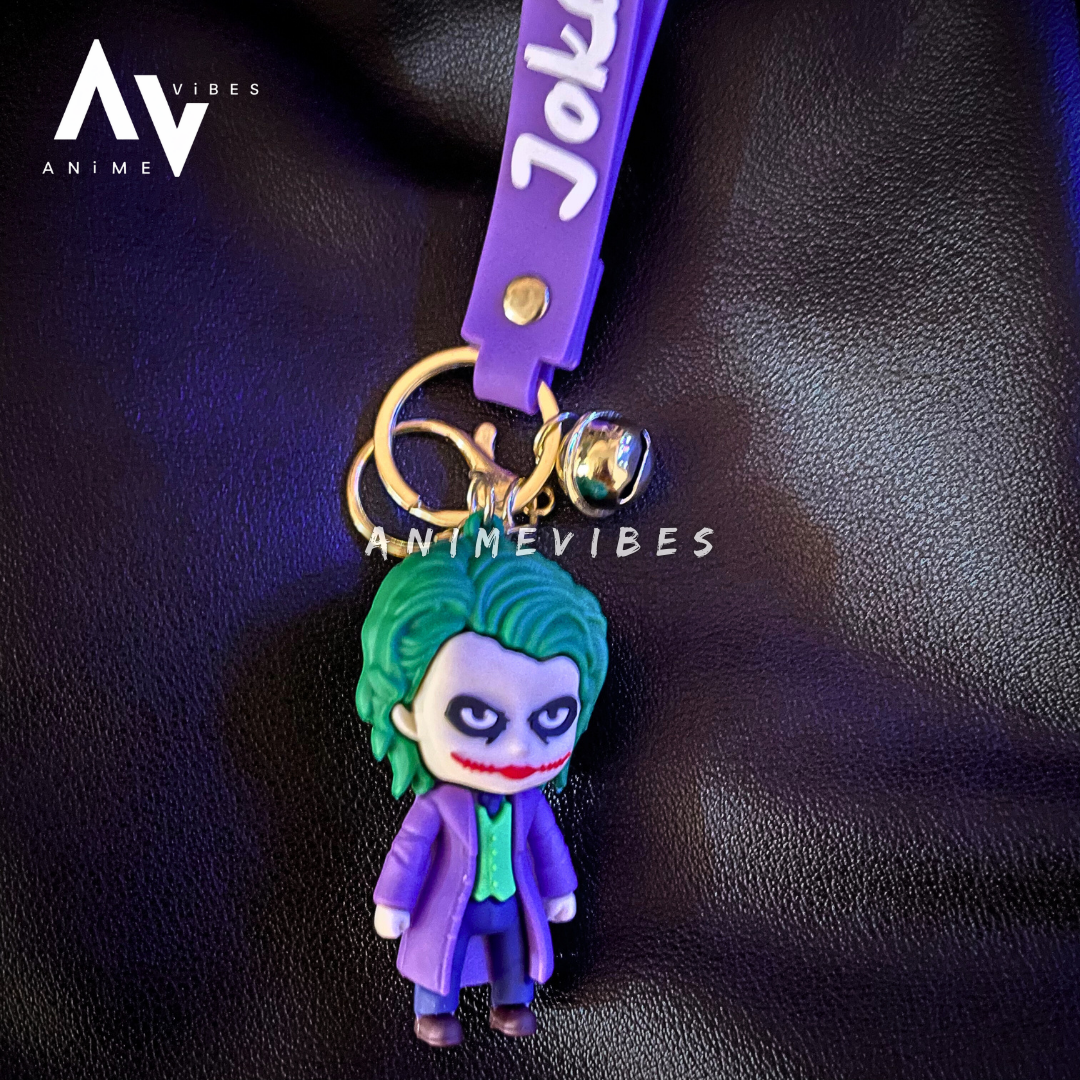 Joker Rubber Keychain | Chaos Unleashed