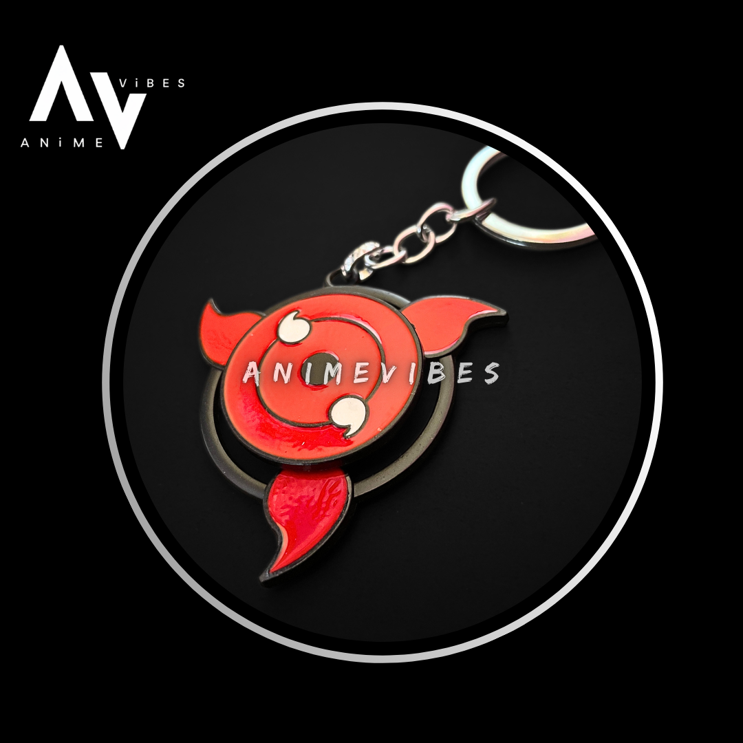 Eternal Gaze | Rotating Mangekyō Keychain