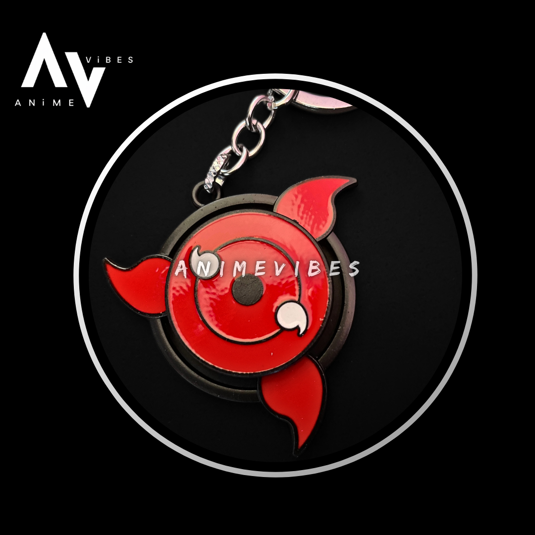 Eternal Gaze | Rotating Mangekyō Keychain