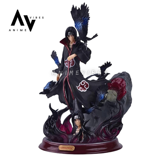 Uchiha Itachi Action Figure with Crow | Two-Face Edition | 28 CM | The Illusionary Avenger π©ΈποΈ