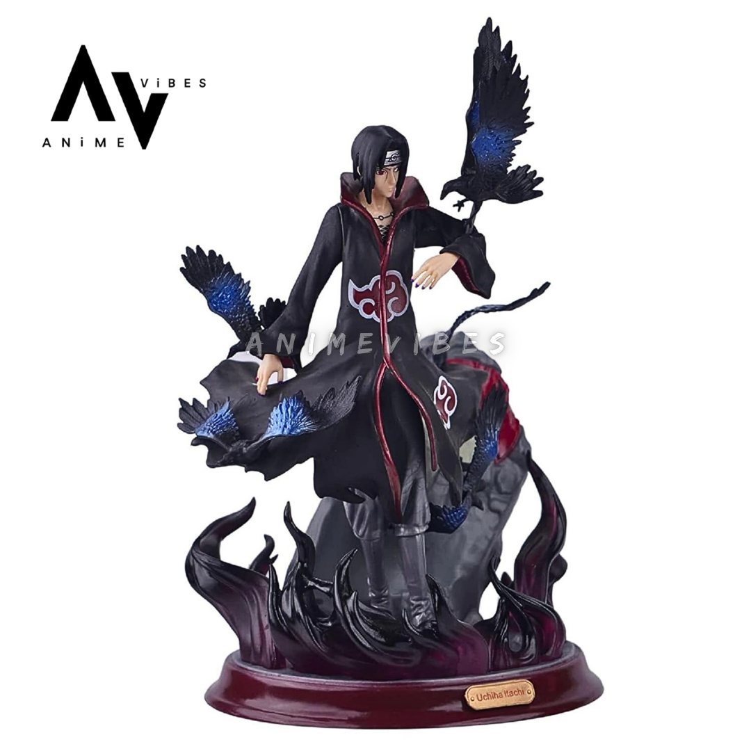 Uchiha Itachi Action Figure with Crow | Two-Face Edition | 28 CM | The Illusionary Avenger 🩸🕊️