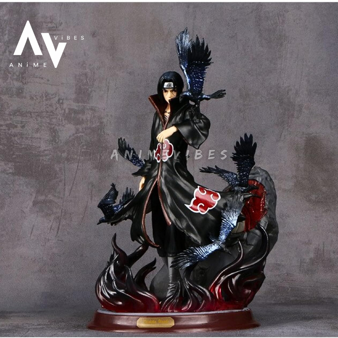 Uchiha Itachi Action Figure with Crow | Two-Face Edition | 28 CM | The Illusionary Avenger 🩸🕊️