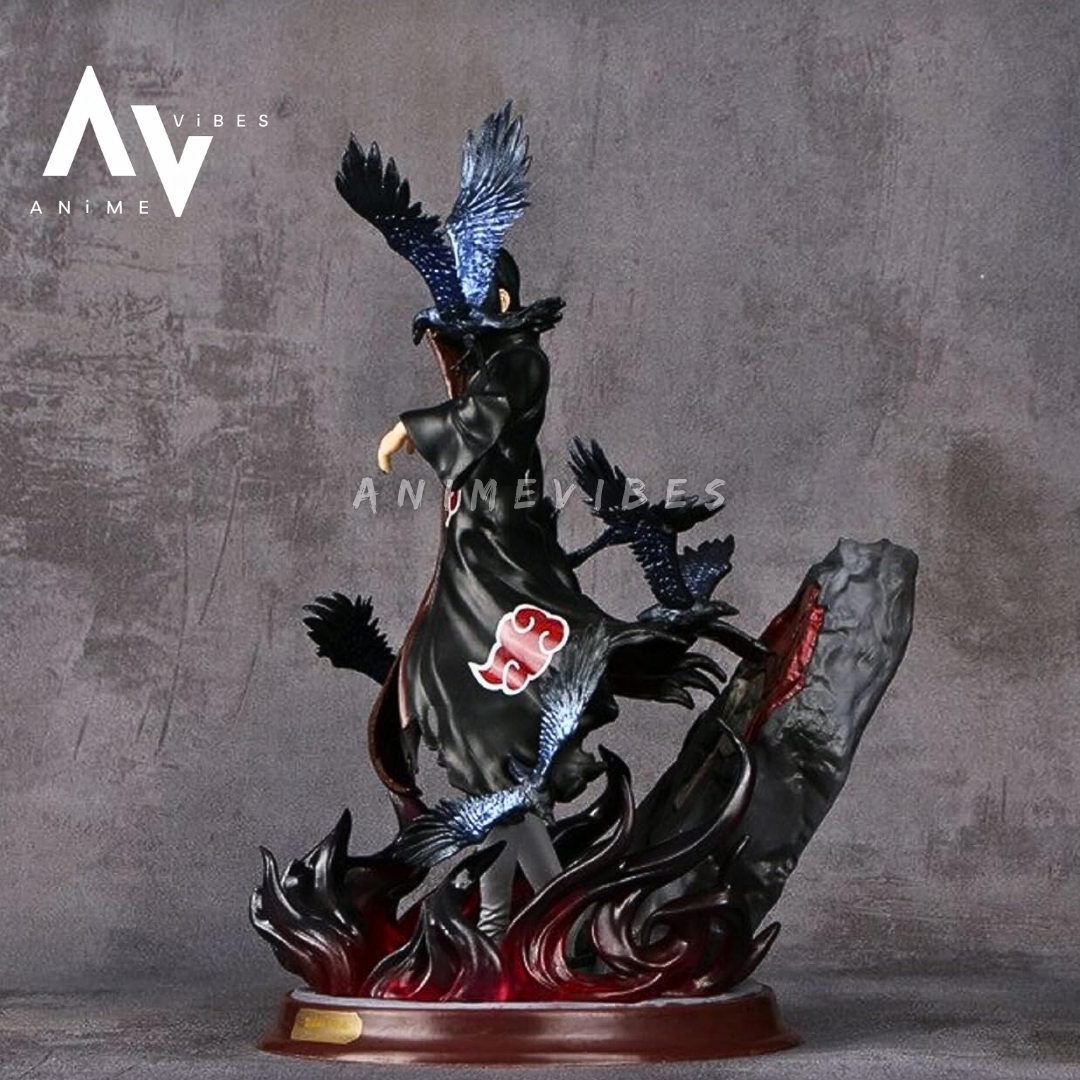 Uchiha Itachi Action Figure with Crow | Two-Face Edition | 28 CM | The Illusionary Avenger 🩸🕊️