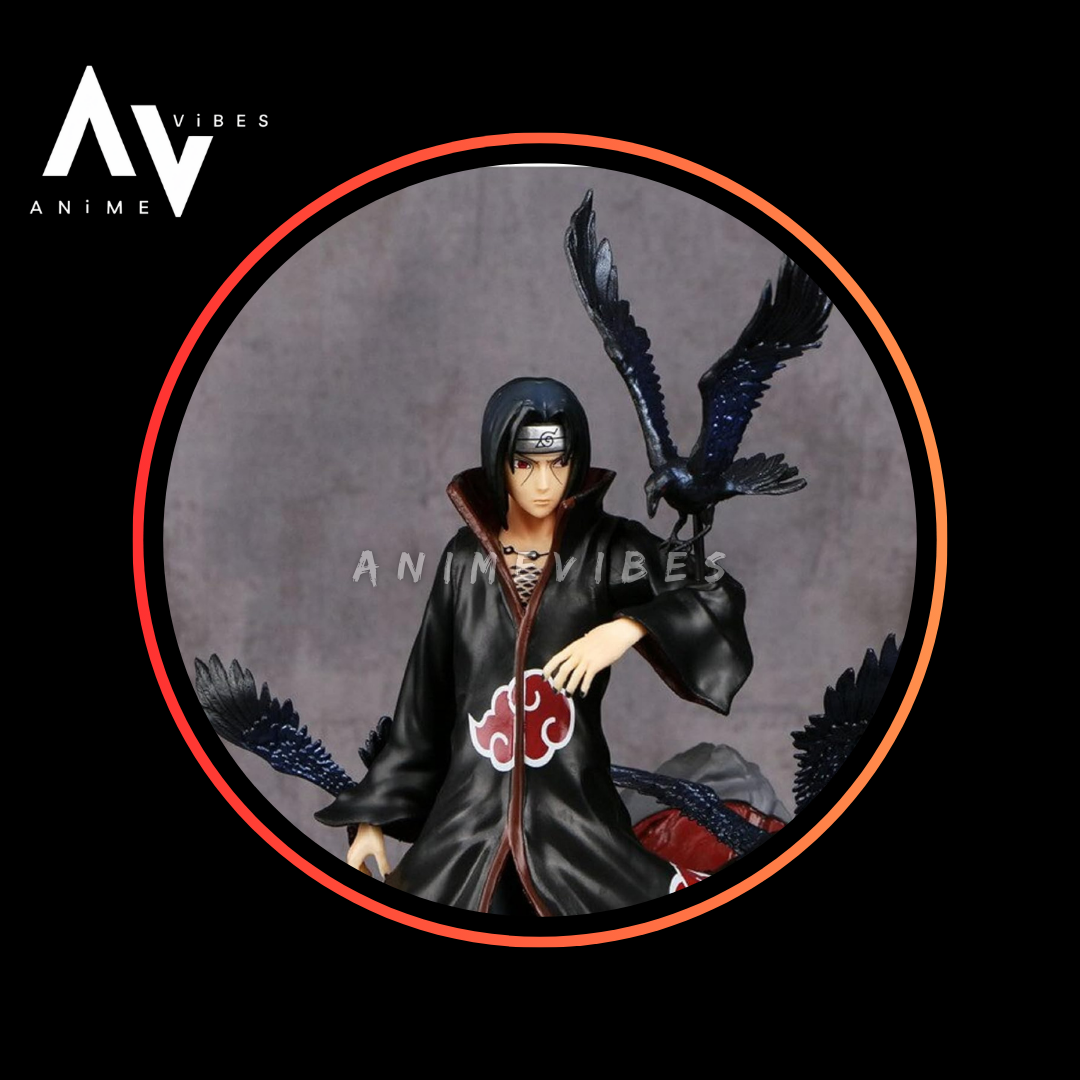 Uchiha Itachi Action Figure with Crow | Two-Face Edition | 28 CM | The Illusionary Avenger 🩸🕊️