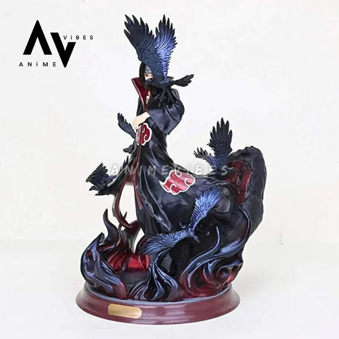 Uchiha Itachi Action Figure with Crow | Two-Face Edition | 28 CM | The Illusionary Avenger 🩸🕊️