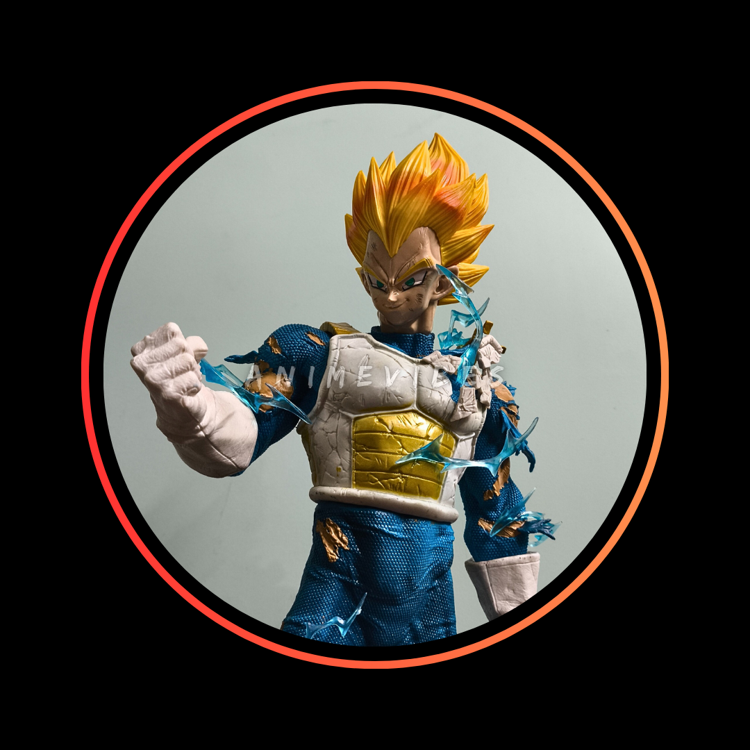 Vegeta 53cm – Premium Statue with LED Base & 3 Interchangeable Faces