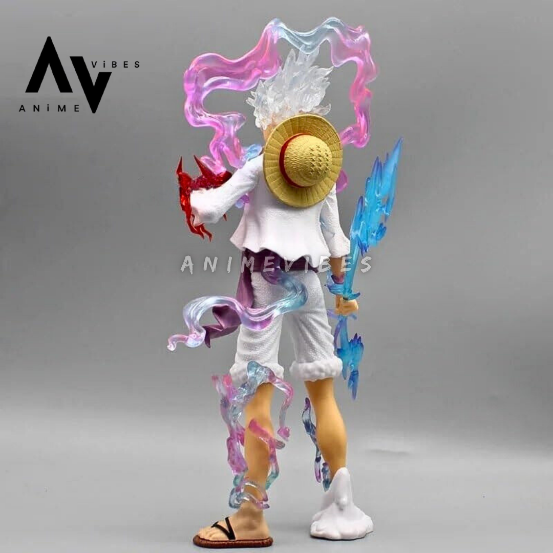 Gear 5 Luffy Standing Premium Action Figure | 34 CM | Joy of a Warrior ⚡️