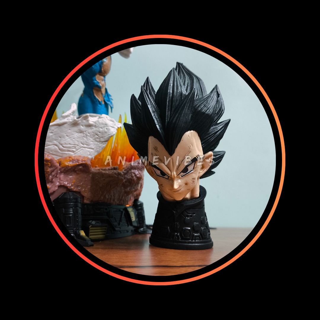 Vegeta 53cm – Premium Statue with LED Base & 3 Interchangeable Faces
