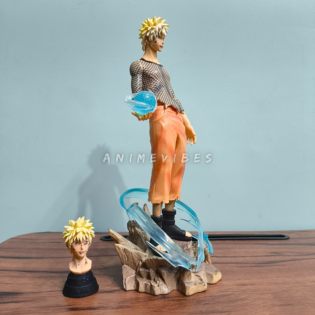 30cm Premium Naruto Figure with Rasengan & Interchangeable Heads