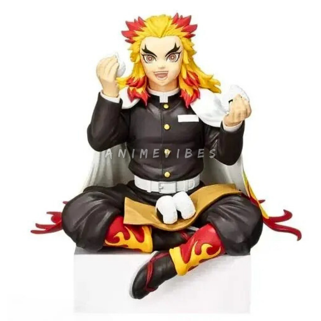 Rengoku Eating Riceballs Action Figure | 15 cm | Flame-Fueled Feast π₯π