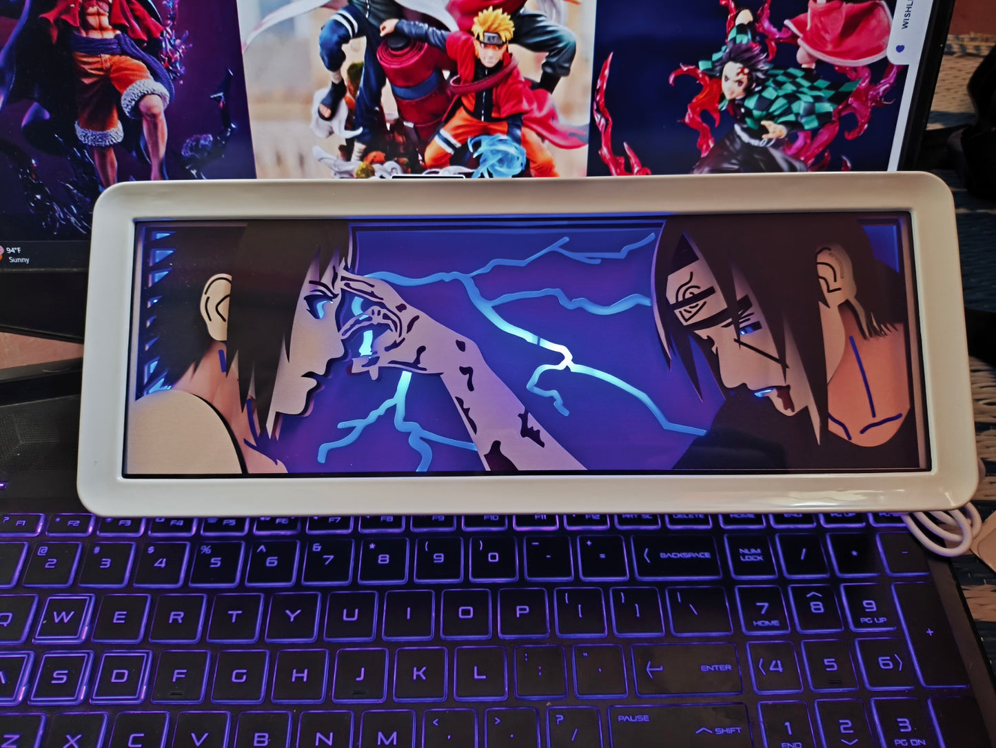 Itachi & Sasuke Iconic Scene LED Light Box | "Next Time…" 💔🌑| MULTICOLOR