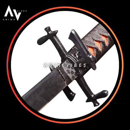 Bleach Kurosaki Ichigo Zangetsu Blade Katana Model B for Cosplay Wooden | 105 Cms Soul Reaper's Edge