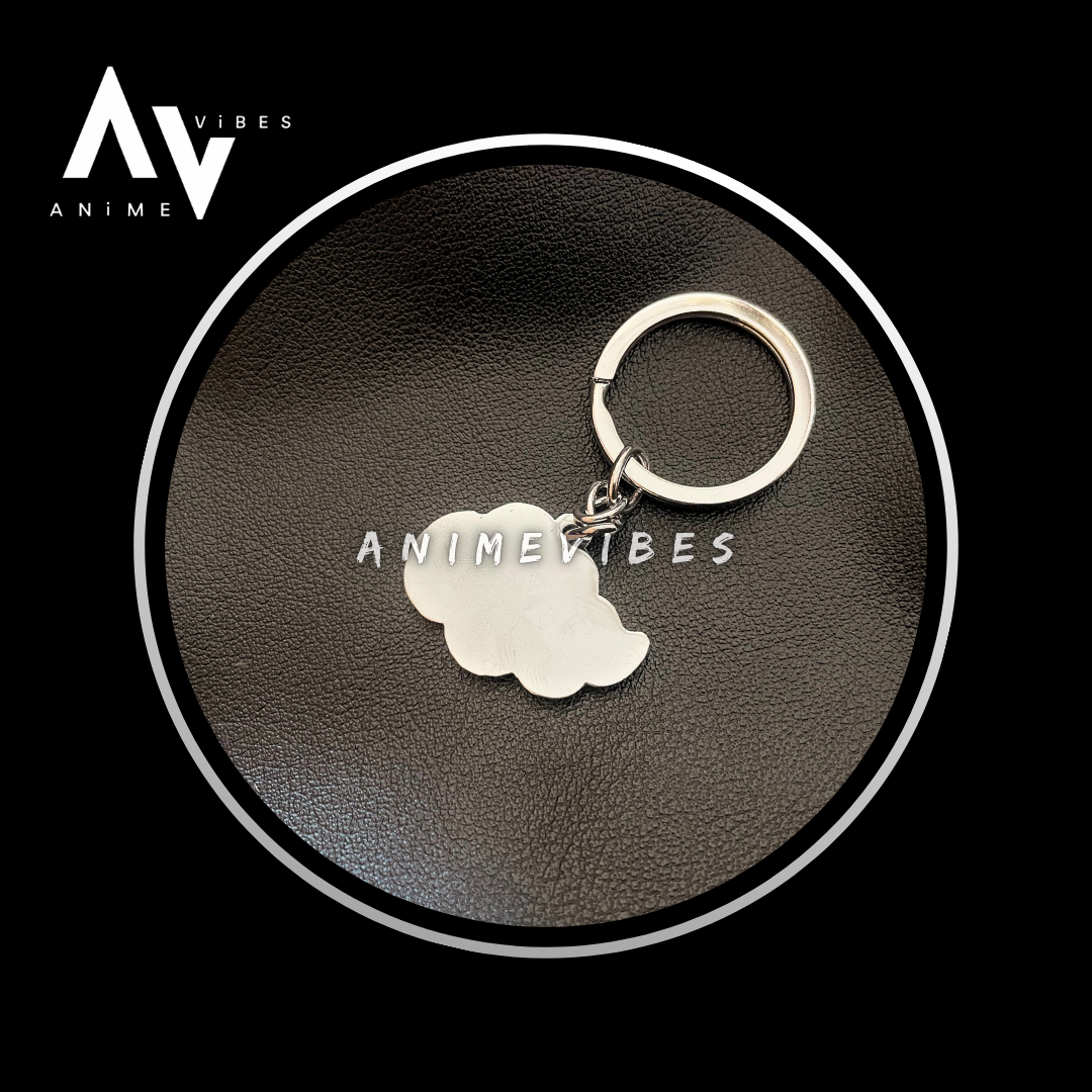 Akatsuki Cloud Metal Keychain | AnimeVibes Exclusive