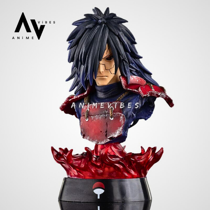 Uchiha Madara Head Bust With Flame Action Figure | 16 Cm | The Eternal Visionary
