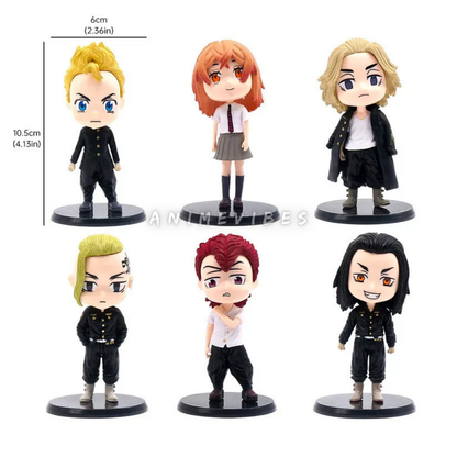 Tokyo Revengers Action Figure Set of 6 | 10cm