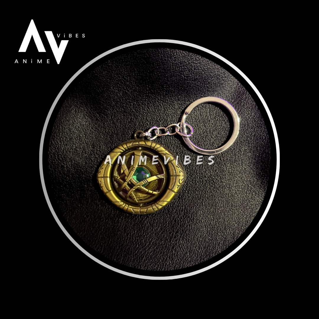 Doctor Strange Infinity Stone Metal Keychain – Master the Mystic Arts